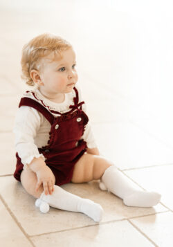⁦Velvet romper - Bordo⁩ – תמונה ⁦2⁩