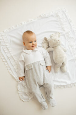 bonnie babygrow - grey