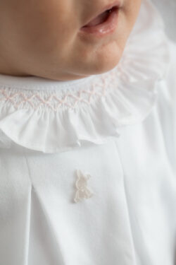 ⁦lisi babygrow - white⁩ – תמונה ⁦2⁩