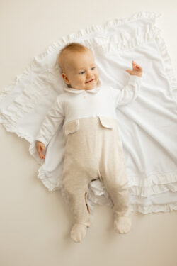 bonnie babygrow - beige
