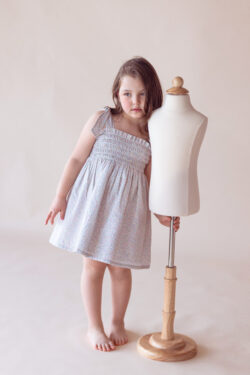 SLEEVELESS COTTON DRESS - FLORAL