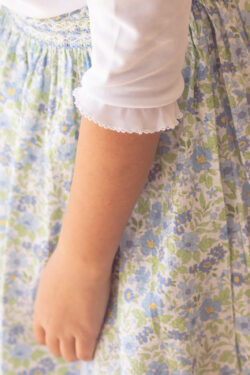 COTTON SKIRT - FLORAL BLUE