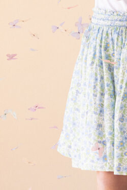 COTTON SKIRT - FLORAL BLUE