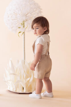 ELEGANT BABY ROMPER - SAND