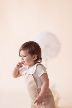 ELEGANT BABY ROMPER - SAND
