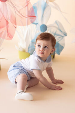 PIQUE SHORTS - BLUE