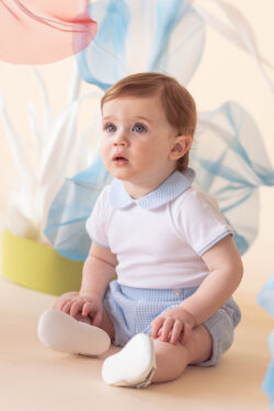 PIQUE SHORTS - BLUE