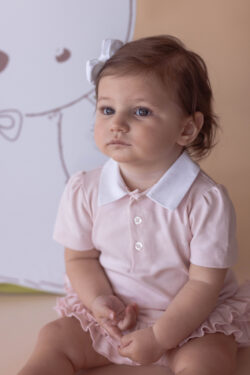 ⁦COTTON SHIRT ROMPER - PINK⁩ – תמונה ⁦9⁩