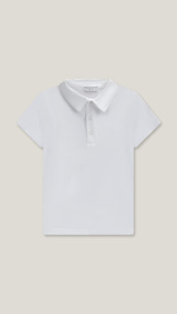 BOYS MI BEBE POLO - WHITE