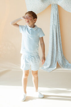 COTTON BOY SET - BLUE