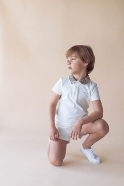 COTTON BOY SET - CAMEL