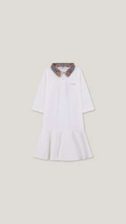 COTTON SHIRT DRESS - CAMEL