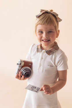 COTTON SHIRT DRESS - CAMEL