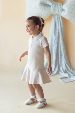 COTTON SHIRT DRESS - PINK