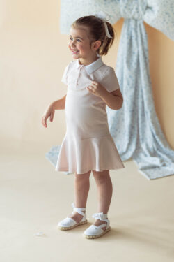 COTTON SHIRT DRESS - PINK