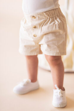 ELEGANT BABY SHORTS - CREAM