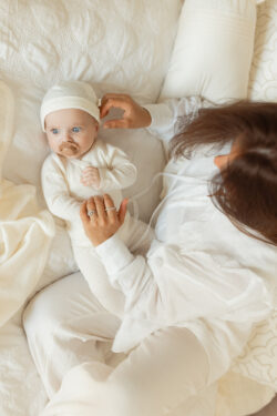 CLOUDS BABY COTTON SET - IVORY