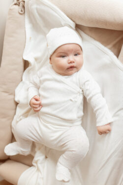 CLOUDS BABY COTTON SET - WHITE