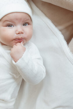 CLOUDS BABY COTTON SET - WHITE