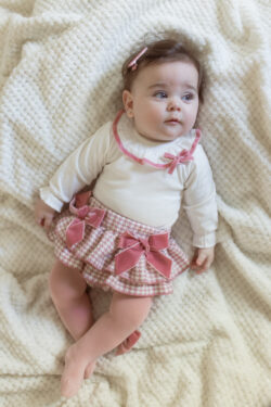 ⁦Velvet Bow Pale pink Bodysuit⁩ – תמונה ⁦5⁩