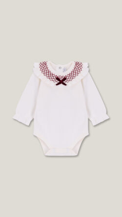 Smock Burgundy Bodysuit