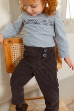 Elegant navy baby boy set