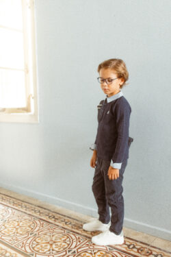 Navy Corduroy Trousers