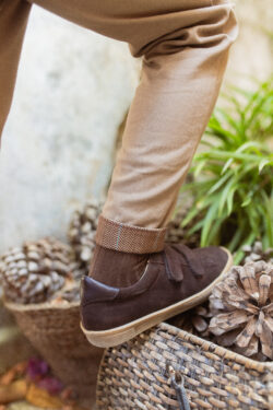 ⁦Brown chic Trousers⁩ – תמונה ⁦3⁩