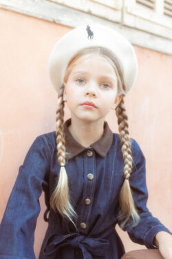 ⁦Denim girls Dress⁩ – תמונה ⁦3⁩