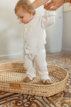 knit baby set - ivory
