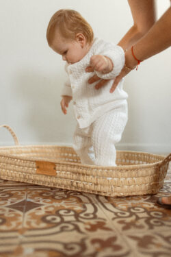 knit baby set - ivory