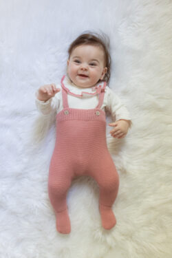 knit trousers - pink