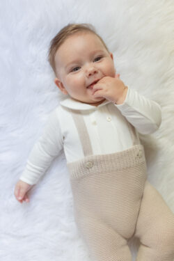 knit trousers - sand