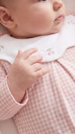 ⁦pink cherry babygrow⁩ – תמונה ⁦3⁩