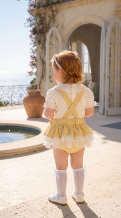 Elegant ivory bodysuit back