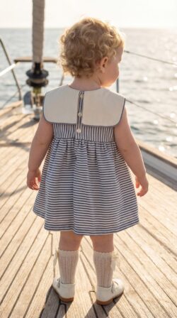Sailor baby Dress back