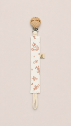 capsule pale pink dummy clip
