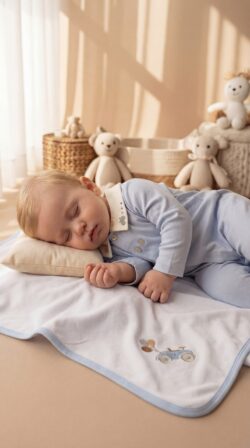 Blue car babygrow