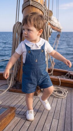 Boys Denim romper - summer