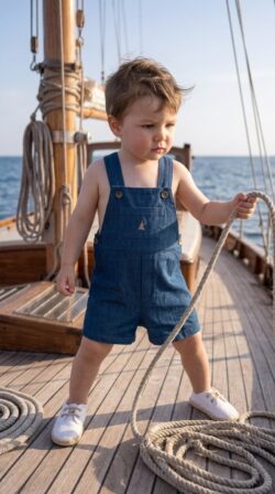 Boys Denim romper - summer
