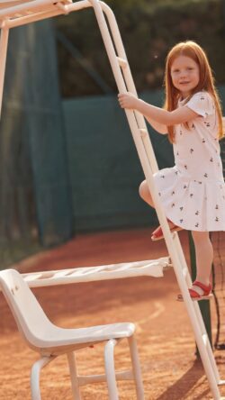 cherry cotton dress