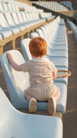 cotton melnage boys set back