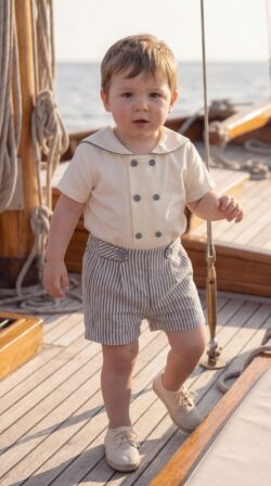 SAILOR BABY BOY SET front