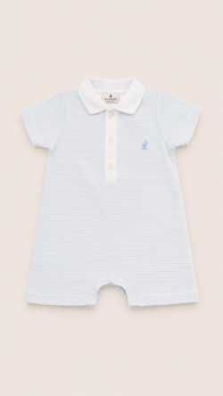 ⁦SKY BLUE  STRIPES - ROMPER⁩ – תמונה ⁦2⁩