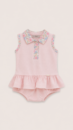 ⁦pique polo set - pink⁩ – תמונה ⁦5⁩