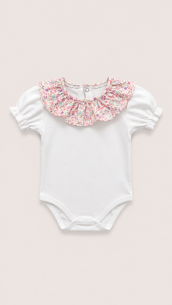 Bow flower bodysuit