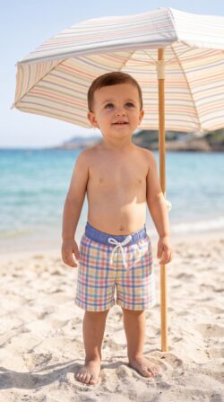 happy cherry Swim Shorts
