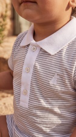 ⁦CAMEL STRIPES - ROMPER⁩ – תמונה ⁦2⁩