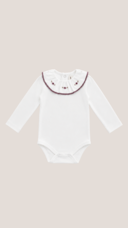 PALE ROSE EMBROIDERY BODYSUIT