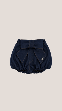 DENIM ICON BOW SHORTS